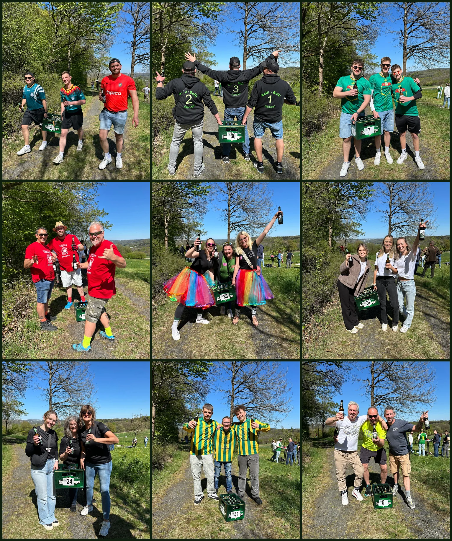 Teams beim 1. Stockumer Bierathlon 2025